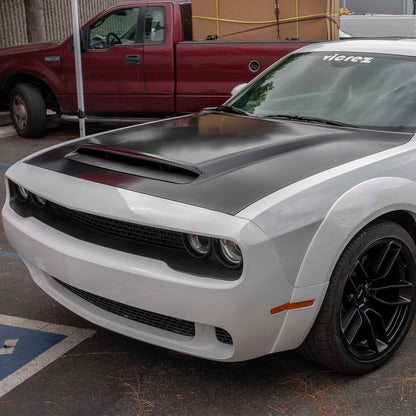 2008-2023 Dodge Challenger Demon Style Hood w/ Air Vent Scoop - view 12