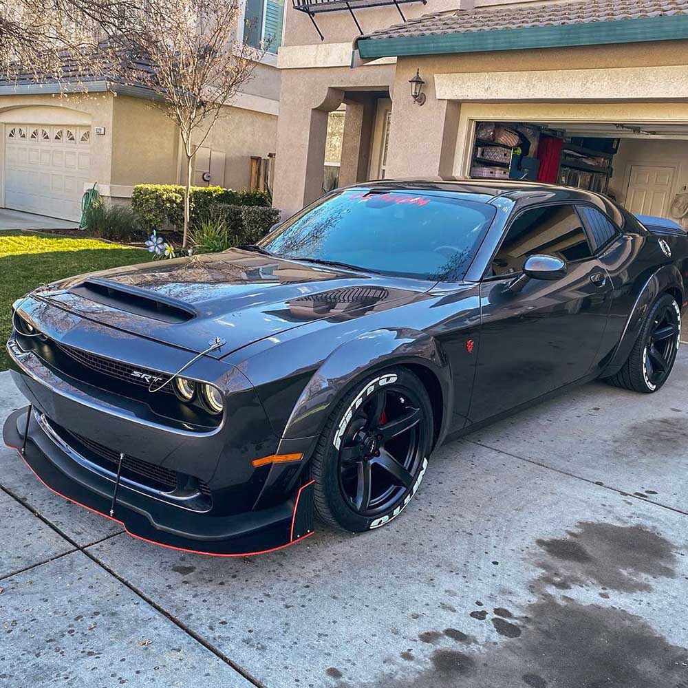 2008-2023 Dodge Challenger Demon Style Hood w/ Air Vent Scoop - view 5