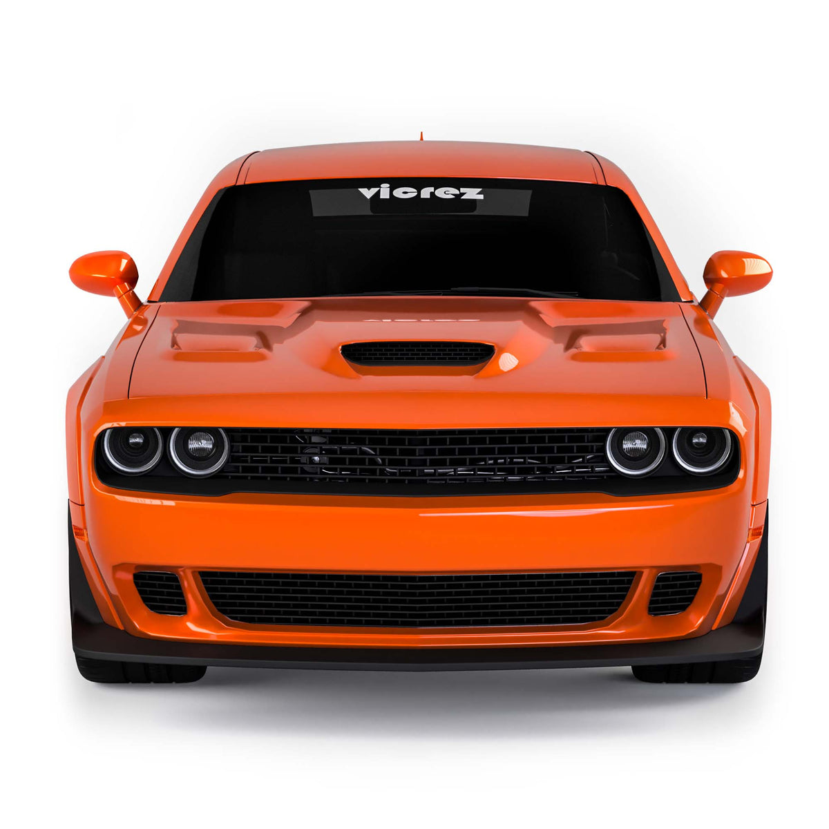 2008-2023 Dodge Challenger Hellcat Style Hood w/ Air Vent Scoop - view 10