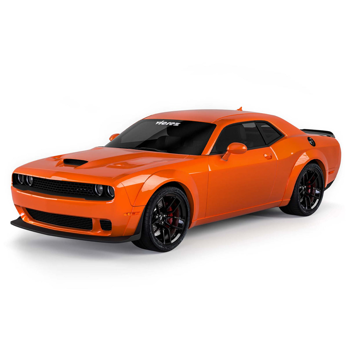 2008-2023 Dodge Challenger Hellcat Style Hood w/ Air Vent Scoop - view 12