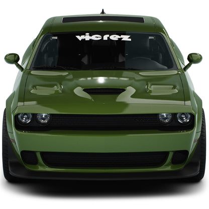 2008-2023 Dodge Challenger Hellcat Style Hood w/ Air Vent Scoop - view 7
