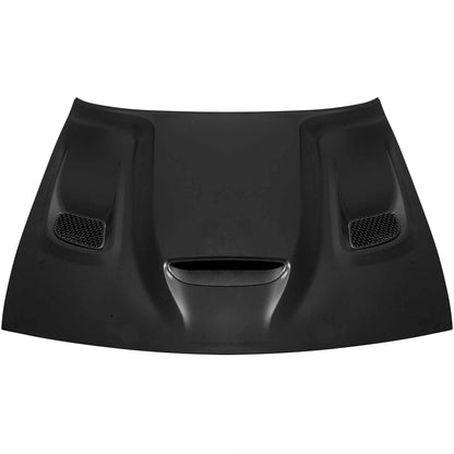 2008-2023 Dodge Challenger Hellcat Style Hood w/ Air Vent Scoop - view 9
