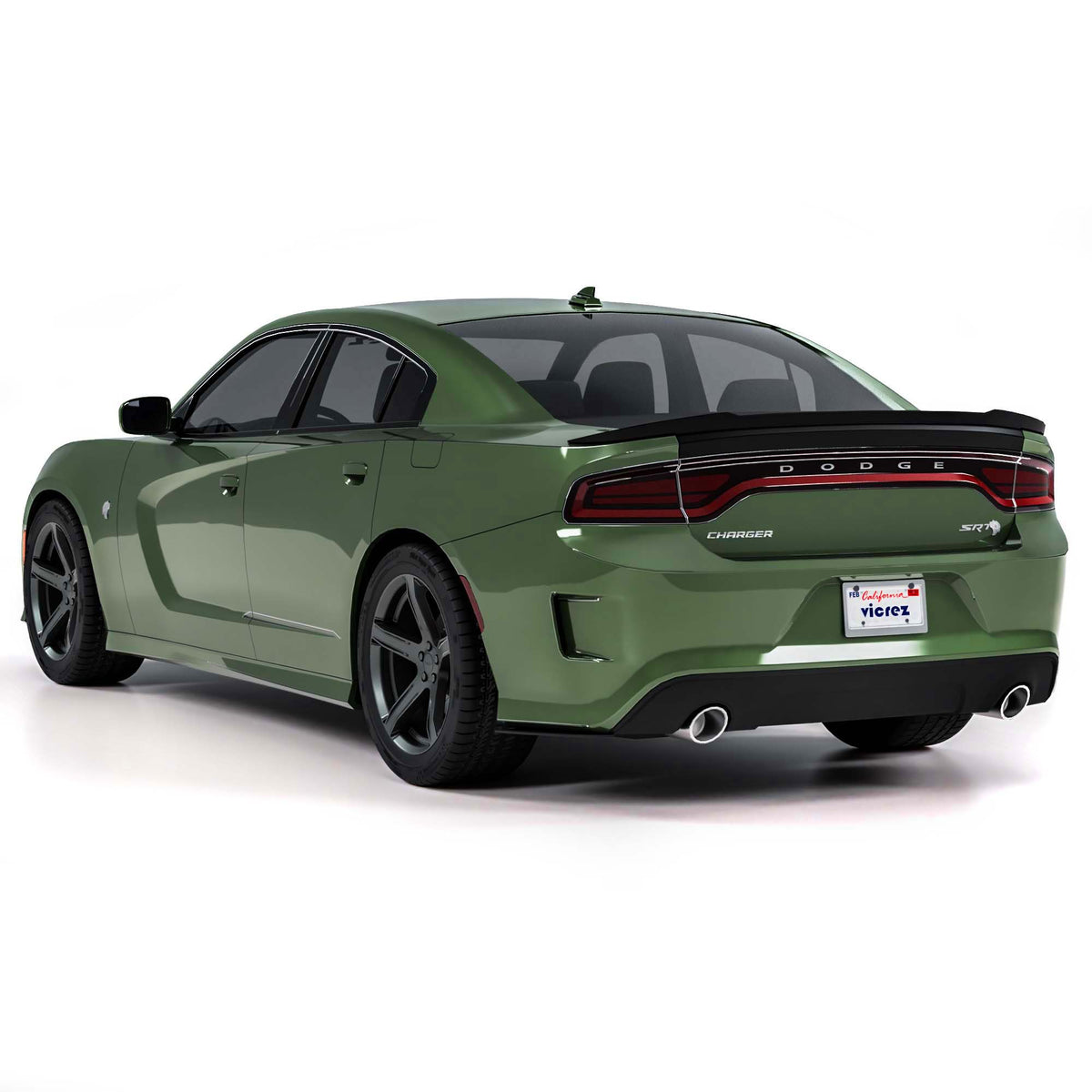 2008-2023 Dodge Charger 1R Rear Bumper Side Splitters - view 2