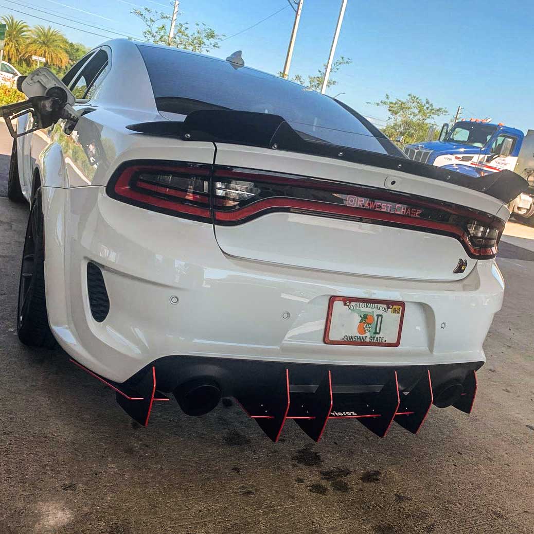 2008-2023 Dodge Charger Centa VR2 Rear Diffuser - view 6