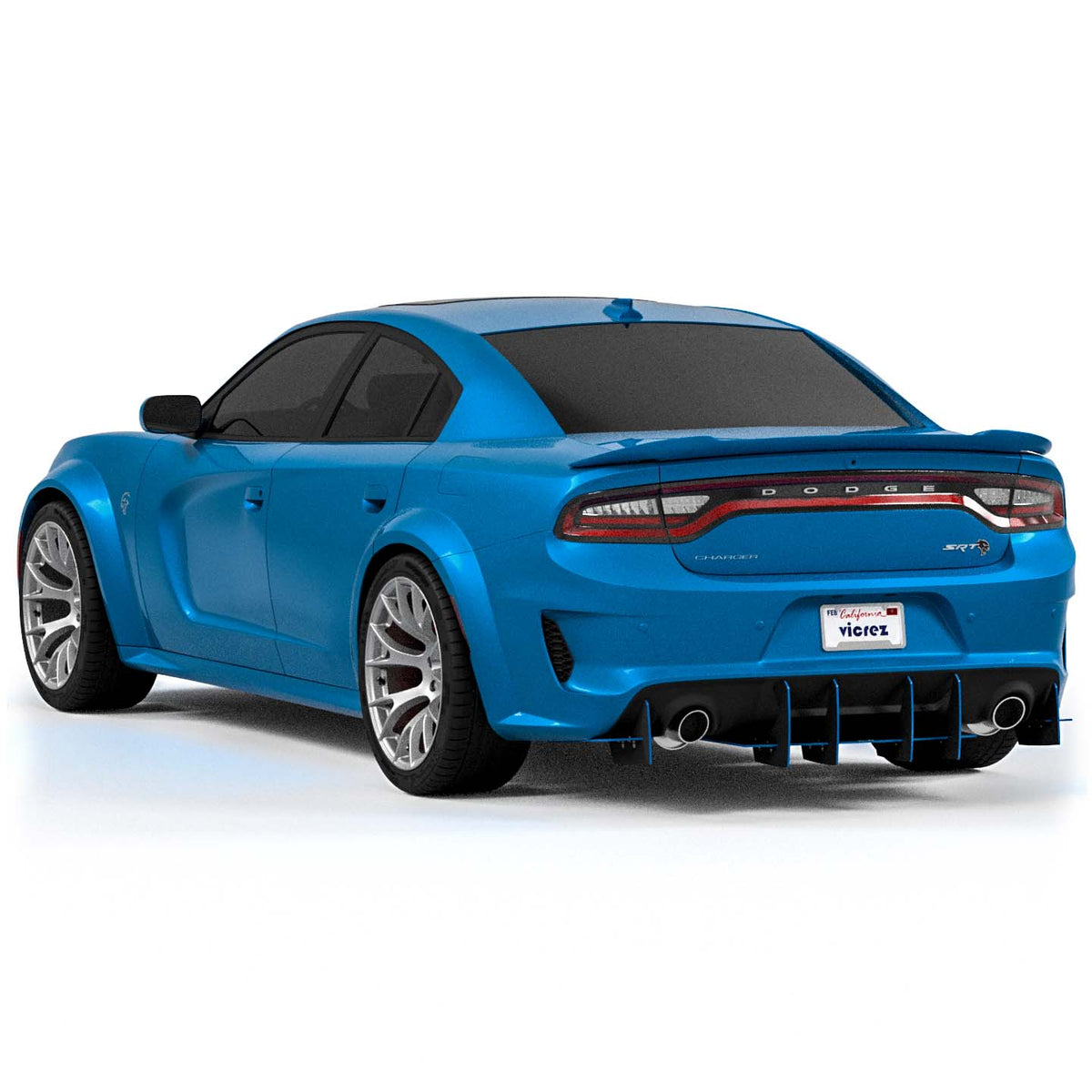 2008-2023 Dodge Charger Genali VR2 Rear Diffuser - view 2
