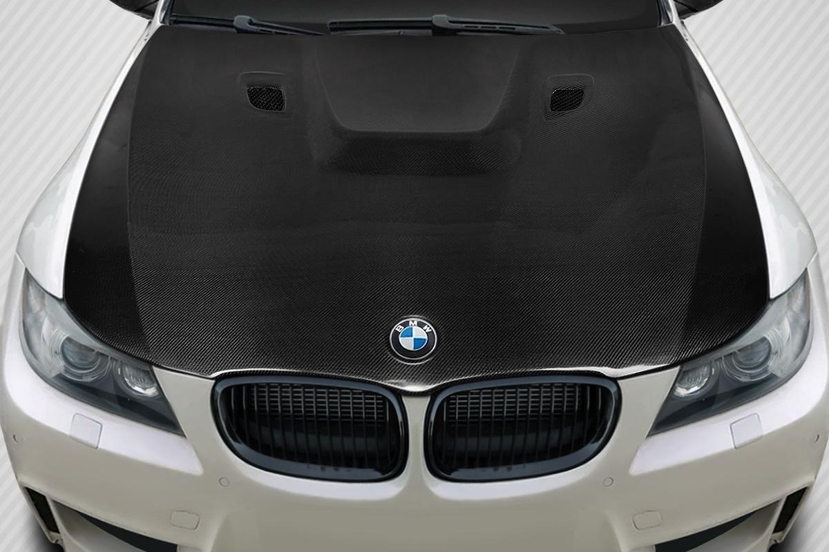 2009-2011 BMW 3 Series E90 4DR M3 Look Hood, Carbon Fiber - view 1