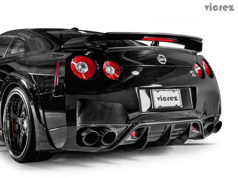 2009-2011 Nissan GTR R35 V3R Carbon Fiber Rear Diffuser