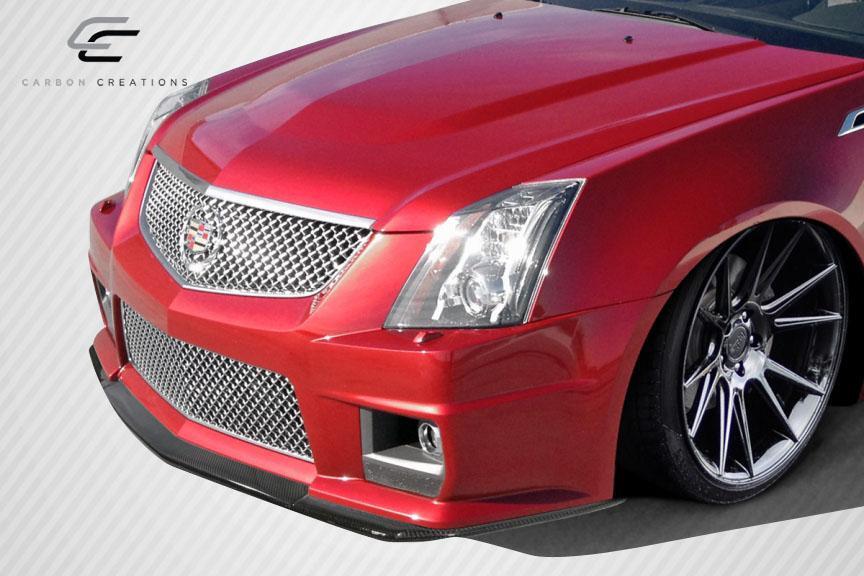 2009-2014 Cadillac CTS-V G2 Front Splitter, Carbon Fiber - view 1