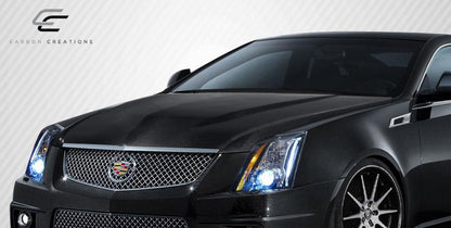 2009-2014 Cadillac CTS-V OEM Look Hood, Carbon Fiber - view 3