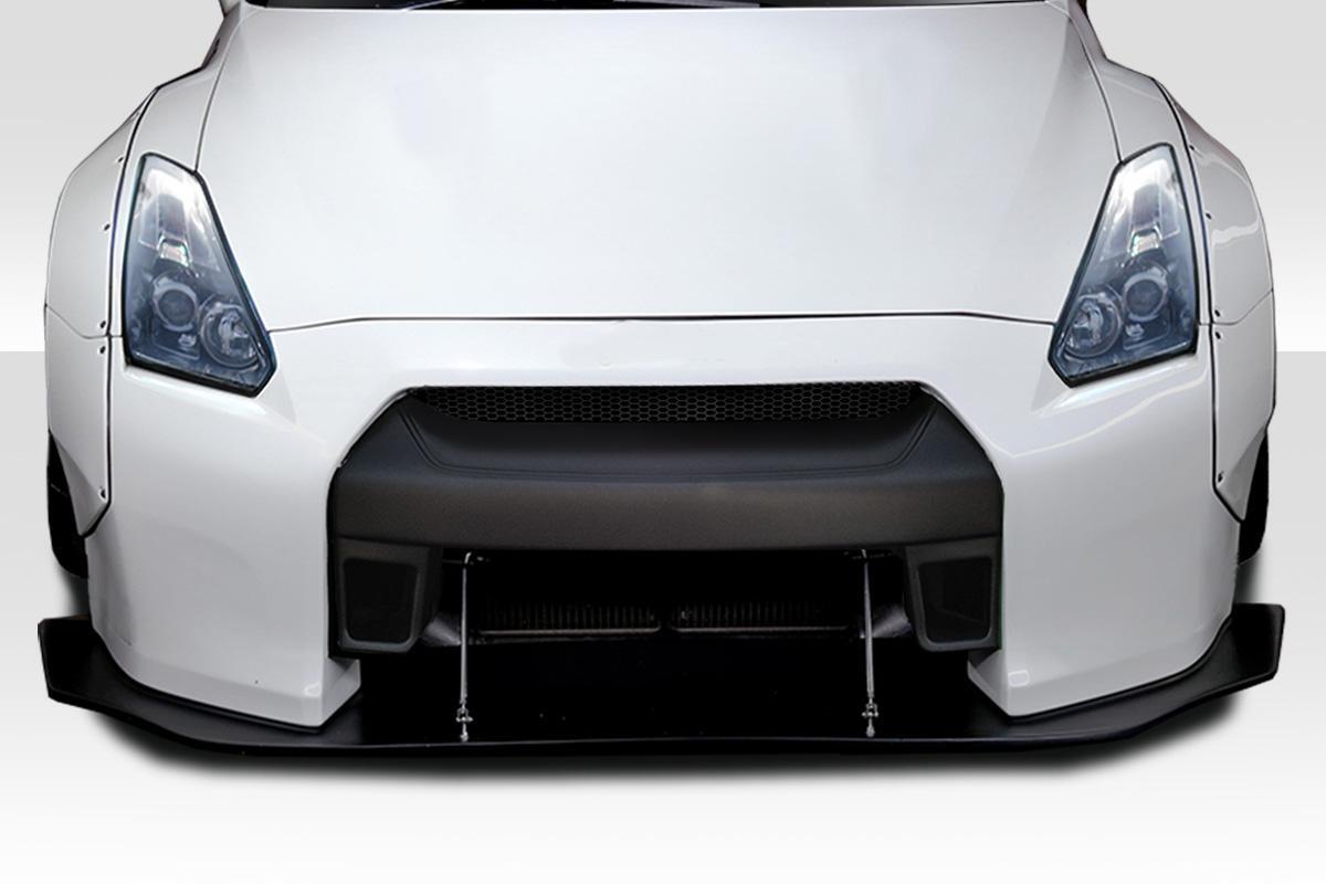 2009-2016 Nissan GT-R R35 LBW Front Splitter, Fiberglass - view 1