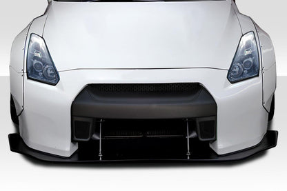 2009-2016 Nissan GT-R R35 LBW Front Splitter, Fiberglass - view 1