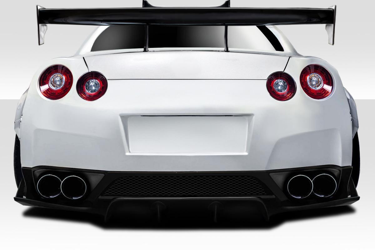 2009-2016 Nissan GT-R R35 LBW Rear Diffuser / Splitters, Fiberglass - view 1