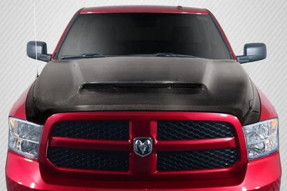 2009-2018 Dodge Ram 1500 Demon Look Hood, Carbon Fiber - view 1