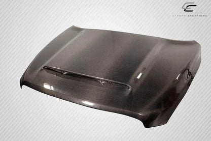 2009-2018 Dodge Ram 1500 Demon Look Hood, Carbon Fiber - view 3