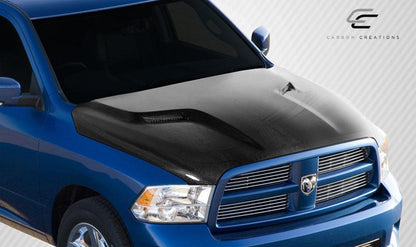 2009-2018 Dodge Ram 1500 MP-R Hood, Carbon Fiber - view 2