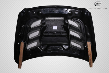 2009-2018 Dodge Ram 1500 Viper Look Hood, Carbon Fiber - view 2