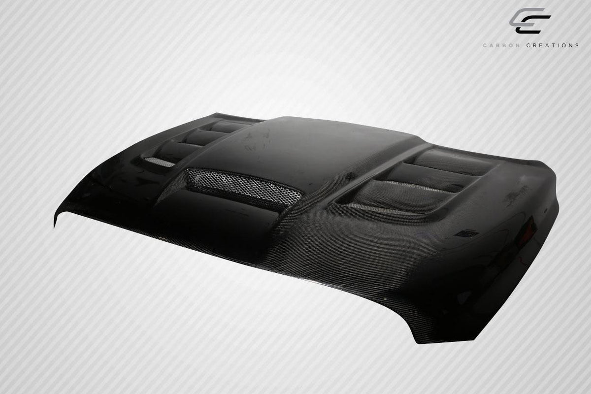 2009-2018 Dodge Ram 1500 Viper Look Hood, Carbon Fiber - view 6