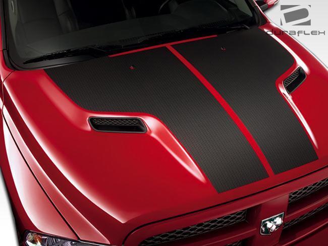 2009-2018 Dodge Ram 1500 MP-R Hood, Fiberglass - view 2