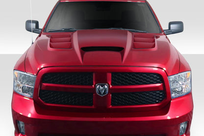 2009-2018 Dodge Ram 1500 Viper Look Hood, Fiberglass - view 1