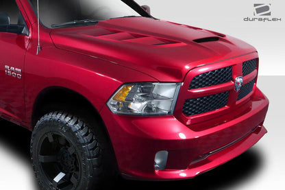 2009-2018 Dodge Ram 1500 Viper Look Hood, Fiberglass - view 2