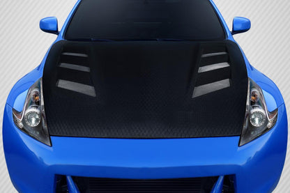 2009-2020 Nissan 370Z Z34 Geo6ix AM-S Hood, Carbon Fiber - view 1