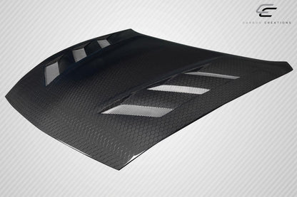 2009-2020 Nissan 370Z Z34 Geo6ix AM-S Hood, Carbon Fiber - view 3