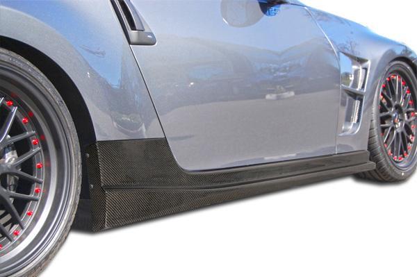2009-2020 Nissan 370Z Z34 N-1 Side Skirts Rocker Panels, Carbon Fiber - view 1