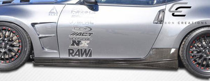 2009-2020 Nissan 370Z Z34 N-1 Side Skirts Rocker Panels, Carbon Fiber - view 2