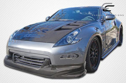 2009-2020 Nissan 370Z Z34 N-1 Side Skirts Rocker Panels, Carbon Fiber - view 3