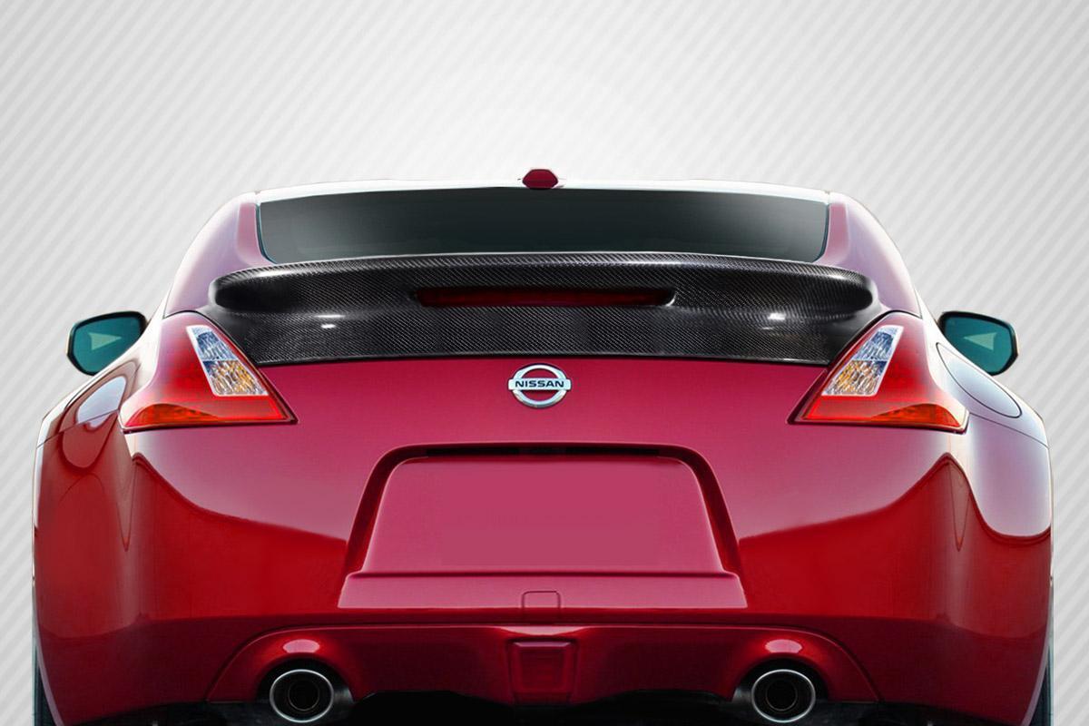 2009-2020 Nissan 370Z Z34 N3 Rear Wing Spoiler, Carbon Fiber - view 1