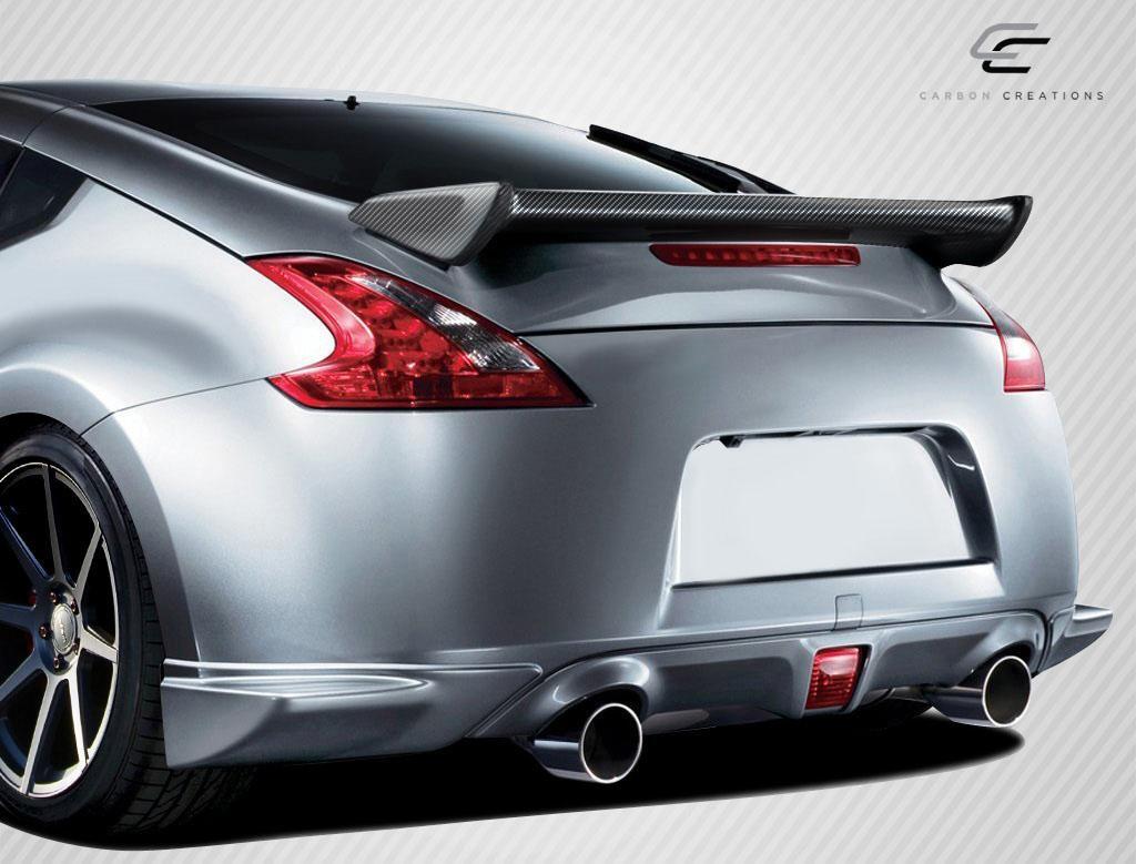 2009-2020 Nissan 370Z Z34 Coupe N-1 Wing Trunk Lid Spoiler, Carbon - view 2