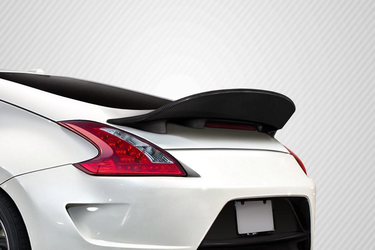 2009-2020 Nissan 370Z Z34 Coupe Tornado Rear Wing Spoiler, Carbon - view 1