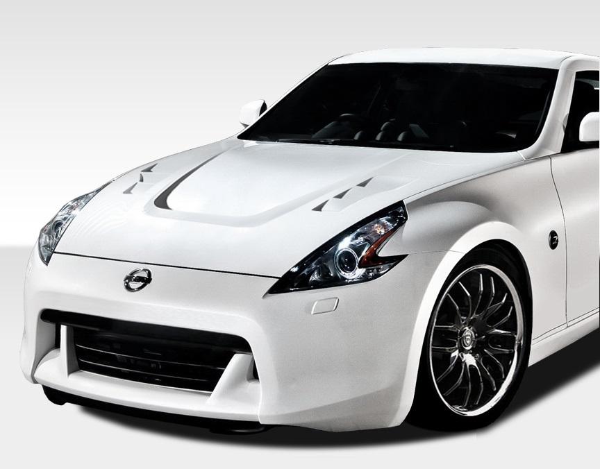 2009-2020 Nissan 370Z Z34 JP-R Hood, Fiberglass - view 1