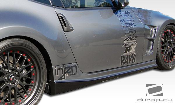 2009-2020 Nissan 370Z Z34 N-1 Side Skirts Rocker Panels, Fiberglass - view 2