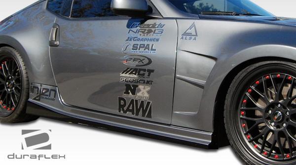 2009-2020 Nissan 370Z Z34 N-1 Side Skirts Rocker Panels, Fiberglass - view 3