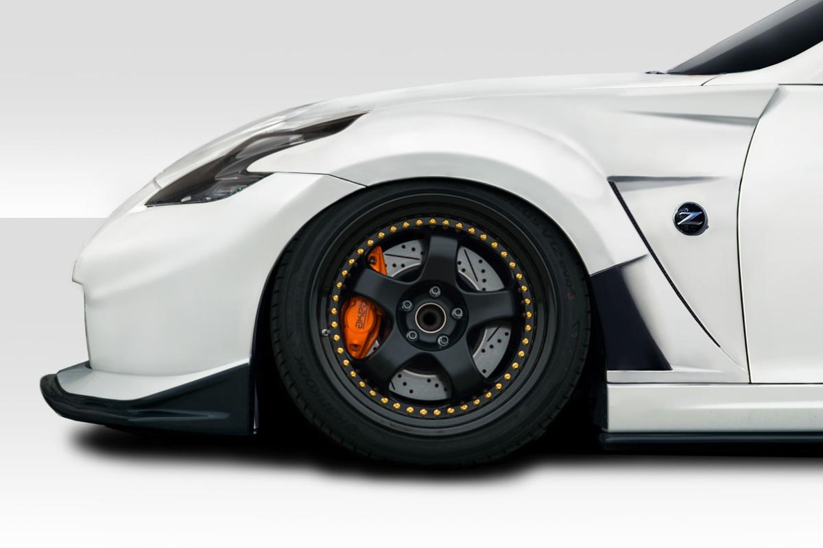 2009-2020 Nissan 370Z Z34 VRS Front Fenders, Fiberglass - view 1