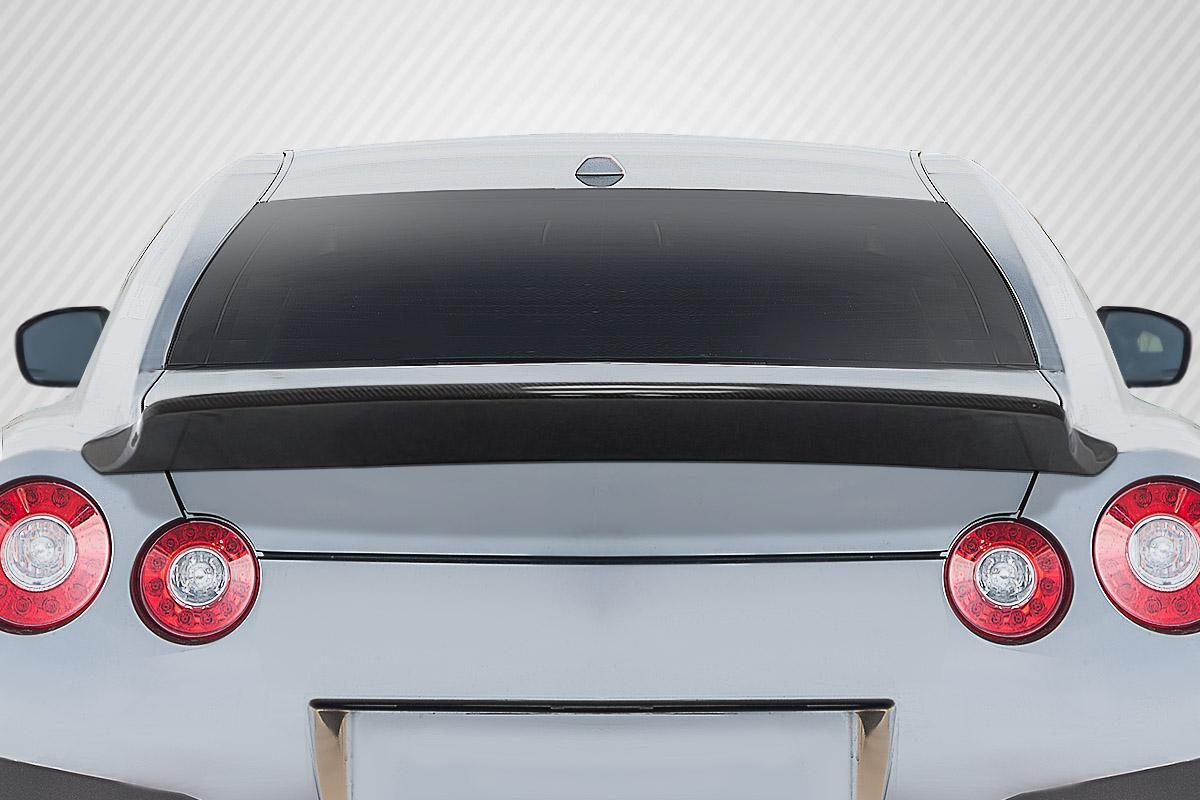 2009-2021 Nissan GT-R R35 Duckbill Rear Wing Spoiler, Carbon Fiber - view 4