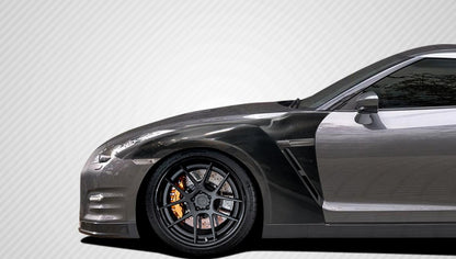 2009-2021 Nissan GT-R R35 OEM Look Fenders, Carbon Fiber - view 1