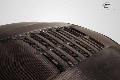 2010-2012 Ford Mustang GT500 V2 Hood - 1 piece, Carbon Fiber - view 6