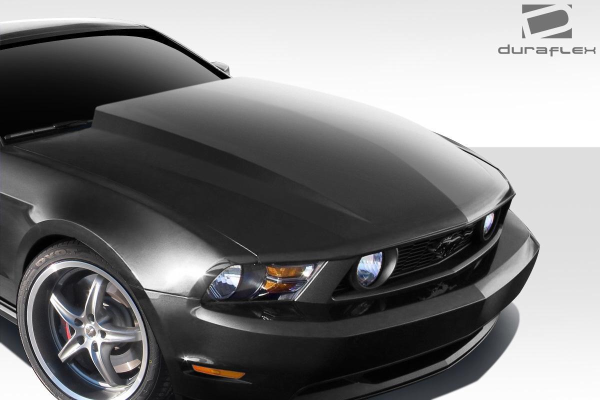 2010-2012 Ford Mustang 3" Cowl Hood, Fiberglass - view 2