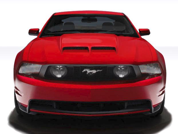 2010-2012 Ford Mustang CVX Version 2 Hood, Fiberglass - view 1