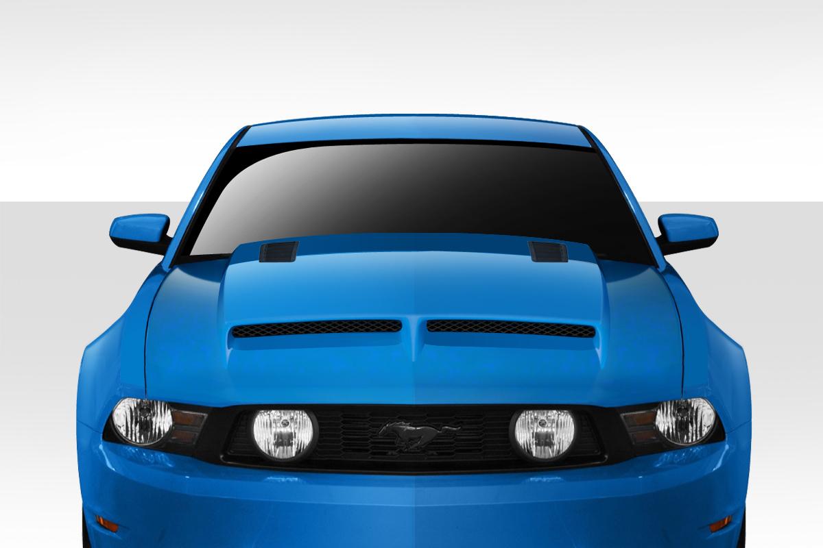 2010-2012 Ford Mustang CVX Version 6 Hood, Fiberglass - view 1