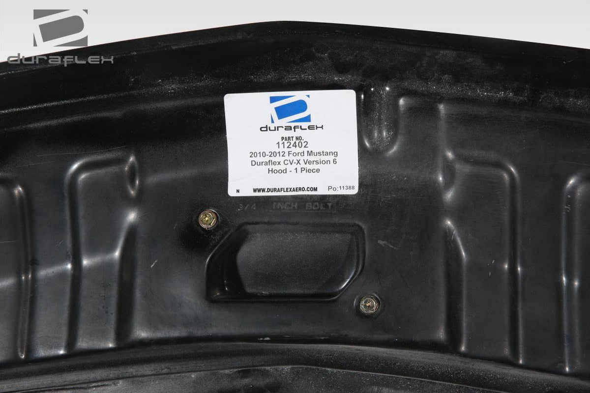 2010-2012 Ford Mustang CVX Version 6 Hood, Fiberglass - view 7