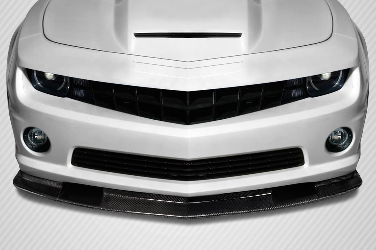 2010-2013 Chevrolet Camaro V8 ZLR Front Lip Spoiler Air Dam, Carbon - view 1