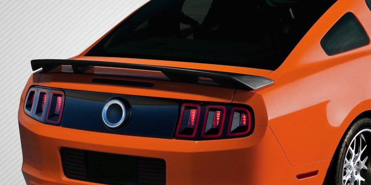 2010-2014 Ford Mustang Boss Look Wing Spoiler, Carbon Fiber - view 1