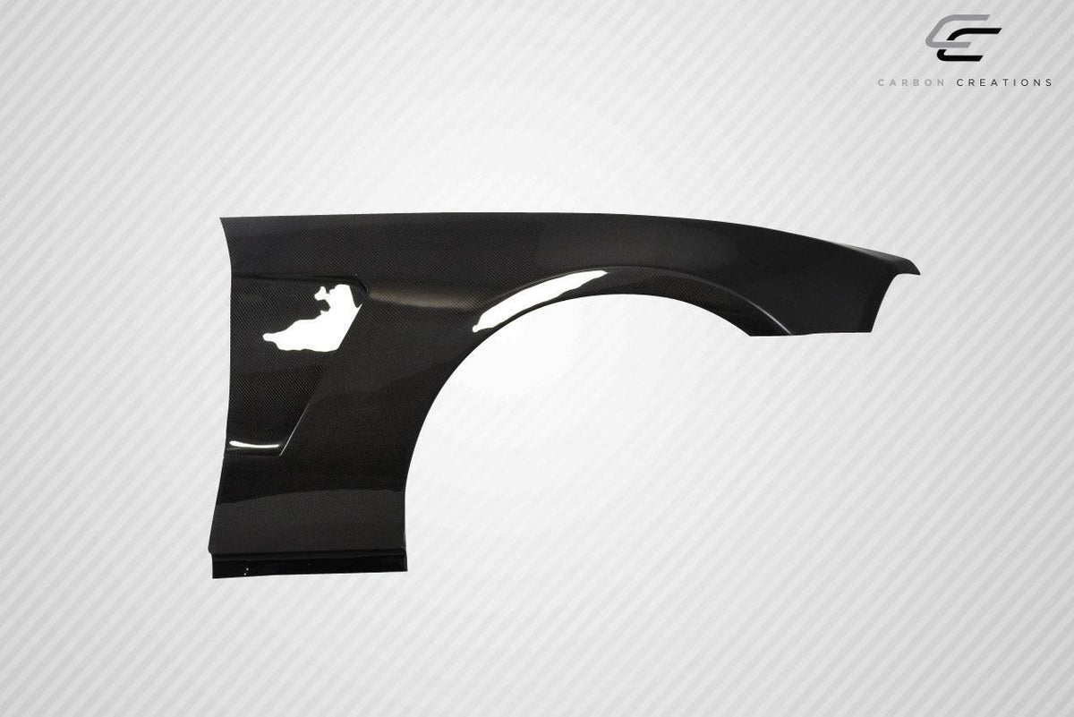 2010-2014 Ford Mustang GT350 V2 Look Front Fenders, Carbon Fiber - view 2