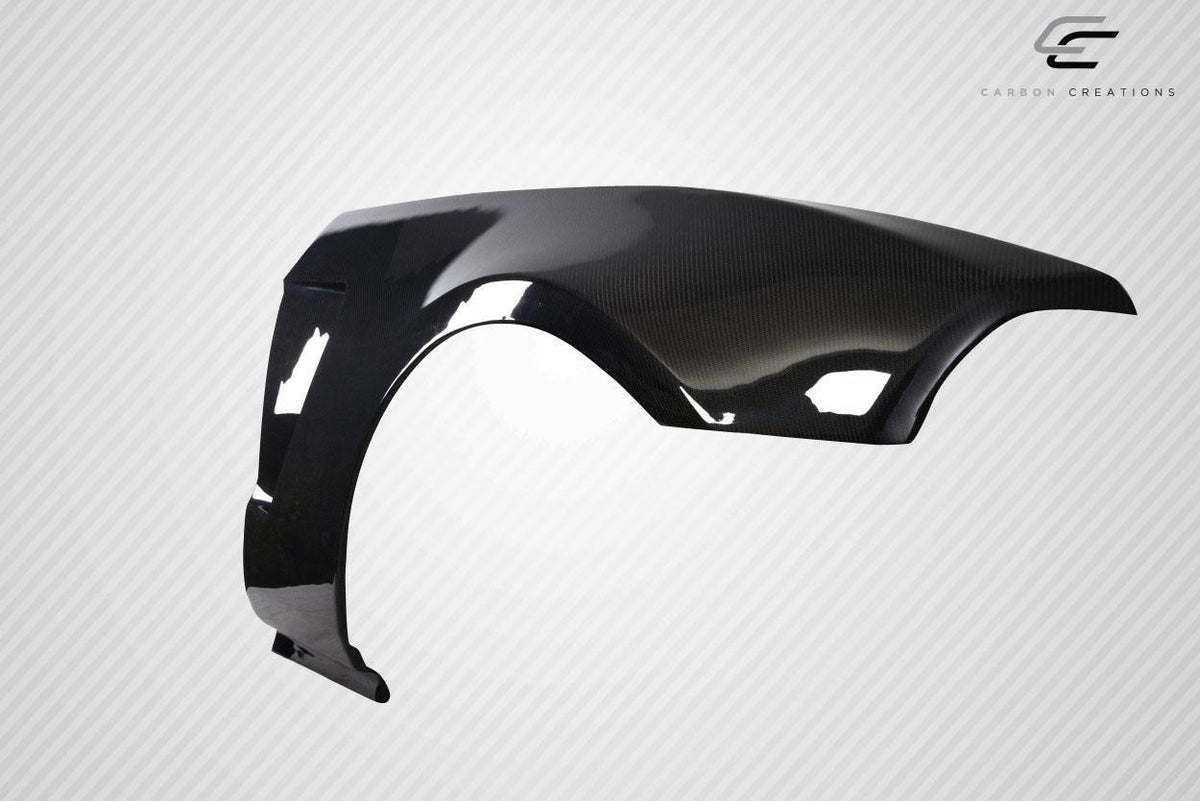 2010-2014 Ford Mustang GT350 V2 Look Front Fenders, Carbon Fiber - view 4