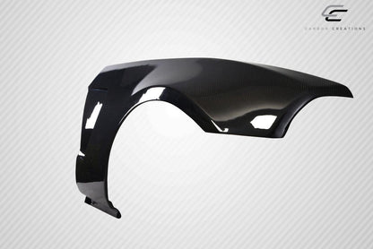 2010-2014 Ford Mustang GT350 V2 Look Front Fenders, Carbon Fiber - view 4