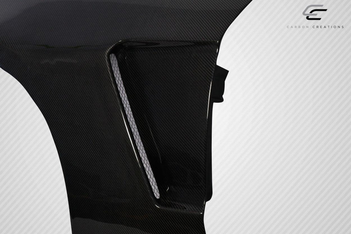 2010-2014 Ford Mustang GT350 V2 Look Front Fenders, Carbon Fiber - view 7