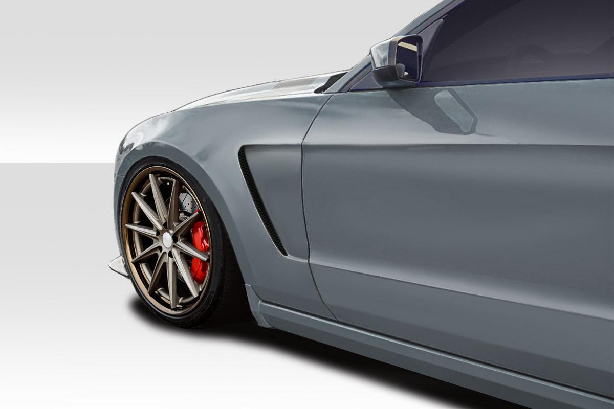 2010-2014 Ford Mustang GT350 V2 Look Front Fenders, Fiberglass - view 1